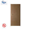 Puerta comercial de madera de madera comercial de UL Puerta de madera resistente al fuego resistente al fuego PVC Puerta de fuego de PVC